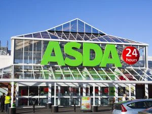 ASDA mazumtirdzniecības veikala zīme